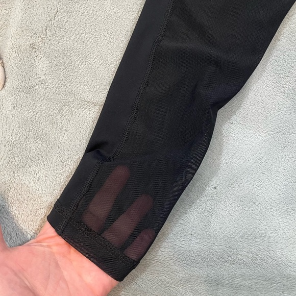 Nike Pro Black Leggings with Pink Waistband - Picture 6 of 6